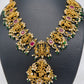 Dashavtar Nakshi Red Kemp and PearlsNecklace