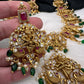 Dashavtar Nakshi Red Kemp and PearlsNecklace