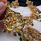 Dashavtar Nakshi Red Kemp and PearlsNecklace