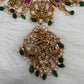 Dashavtar Nakshi Red Kemp and PearlsNecklace