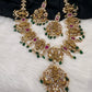 Dashavtar Nakshi Red Kemp and PearlsNecklace