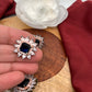 Victorian Polish AD Blue Stone Pendent Set