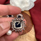 Victorian Polish AD Blue Stone Pendent Set