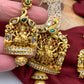 Goddess Premium Matte Finish Nakshi Pendent Set With Pearl Mala