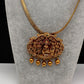Lord Vishnu Darbar Nakshi Matte Finish Pendent Set