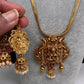 Goddess Lakshmi Nakshi Matte Finish Pendent Set