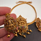 Goddess Lakshmi Ganesha Nakshi Matte Finish Pendent Set