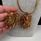 Goddess Lakshmi Ganesha Nakshi Matte Finish Pendent Set