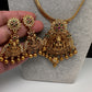 Goddess Lakshmi Nakshi Matte Finish Pendent Set