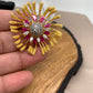 AD Red White Yellow Floral Ring