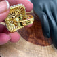 AD Peach Stone Square Ring