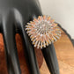 AD Peach Stone Square Ring