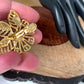 AD Green Stone Floral Ring