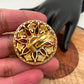 AD Wine Red Stone Round Ring