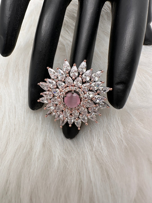 AD  Pink Stone Ring