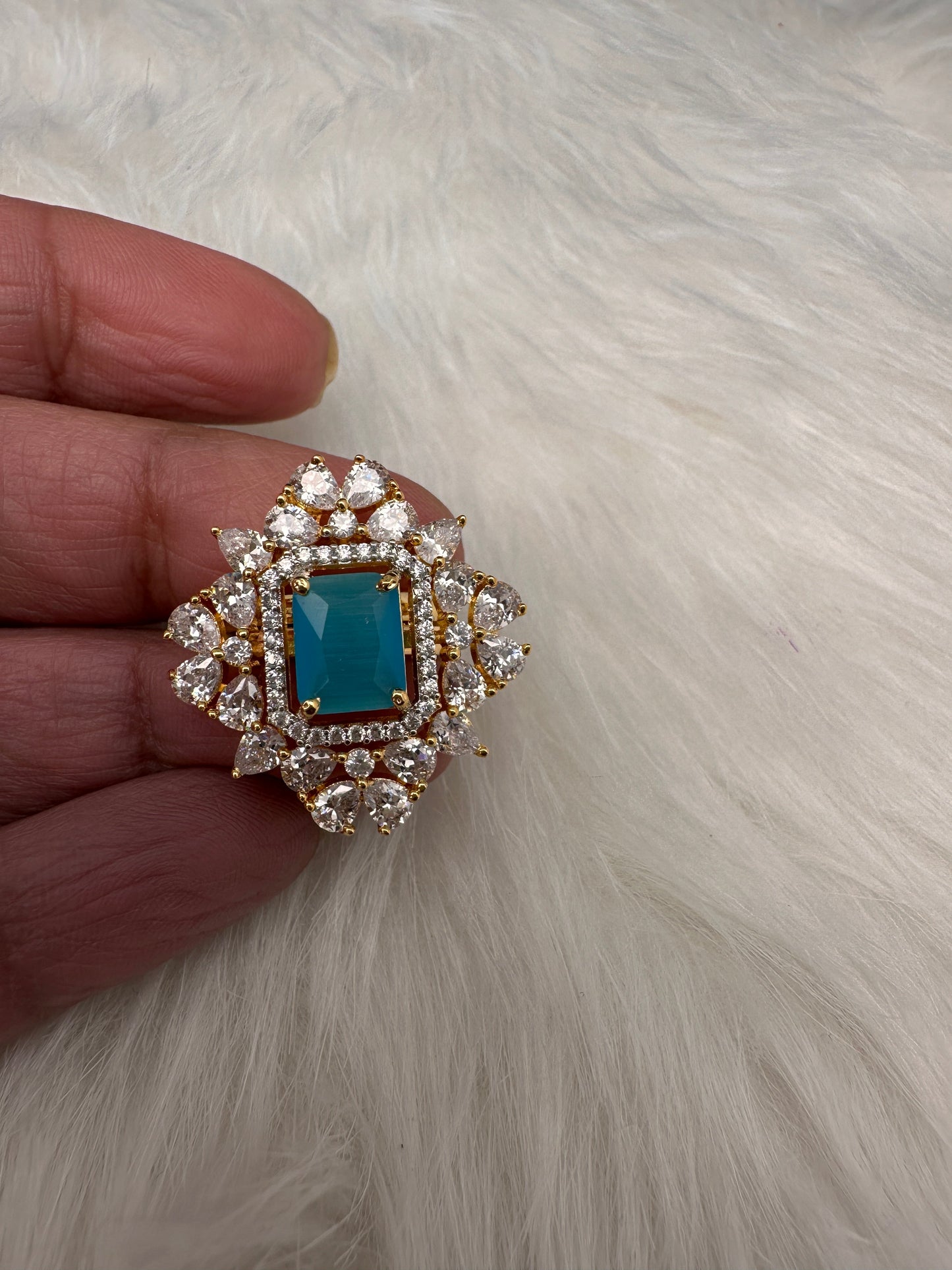AD  Blue Stone Ring