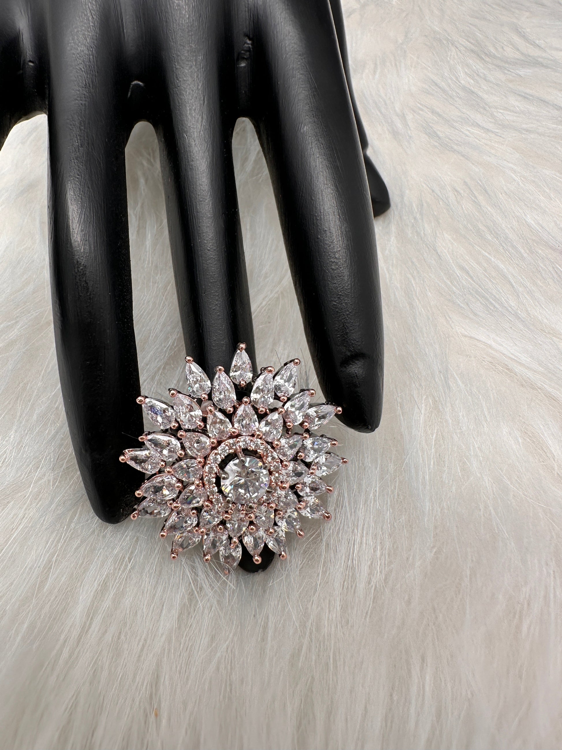AD  Clear Stone Ring