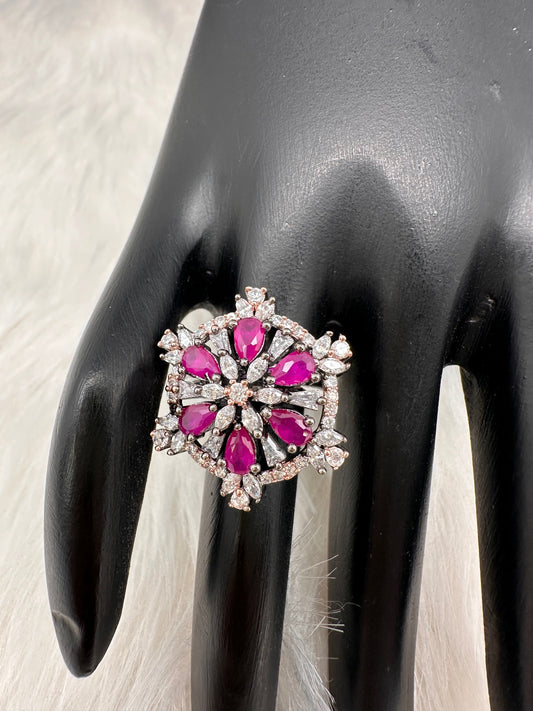 AD  Red Victorian Ring