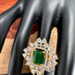 AD Green Stone Ring