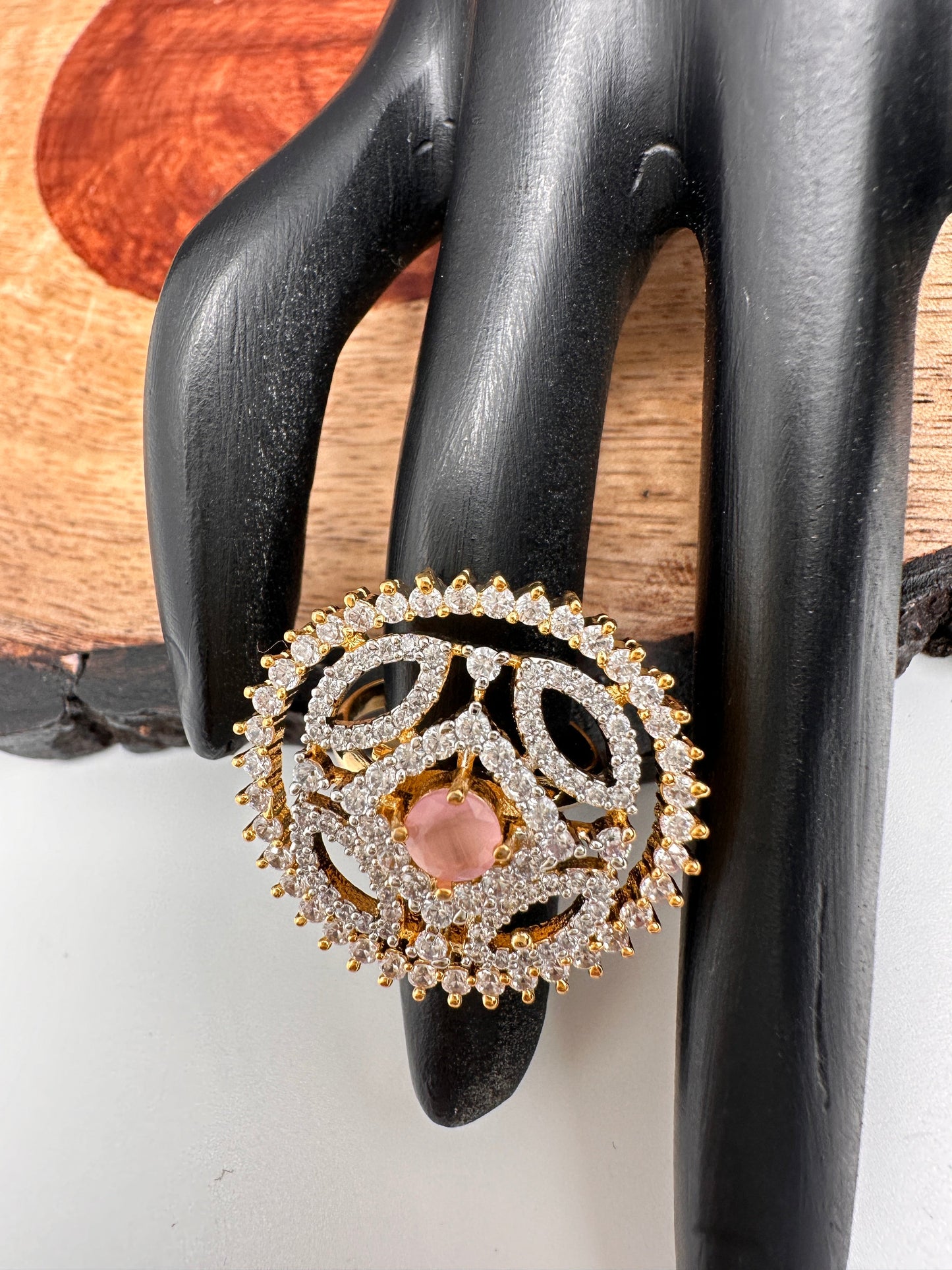 AD Pink Stone Ring