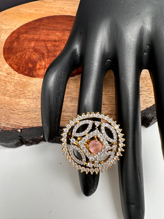 AD Pink Stone Ring