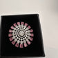 AD Silver Adjustable Color Stone Cocktail lRing - Pink