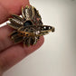 AD Silver Adjustable Color Stone Cocktail lRing - Blue