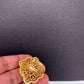 AD  Adjustable Color Stone Cocktail lRing - Gold