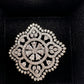 AD  Adjustable Color Stone Cocktail lRing - White