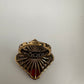 AD Victorian Adjustable Color Stone Cocktail lRing - Red