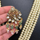 RamParivar Kundan Antique Victorian Polish Pendent Pearl Mala Necklace