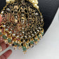 RamParivar Kundan Antique Victorian Polish Pendent Pearl Mala Necklace