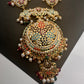Navratan Stone Hyderabadi Jadau Pendent Pearl Raani Haar Necklace