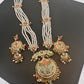 Navratan Stone Hyderabadi Jadau Pendent Pearl Raani Haar Necklace