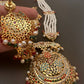 Navratan Stone Hyderabadi Jadau Pendent Pearl Raani Haar Necklace