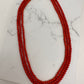 Real Coral 3 Strands Mala Necklace