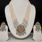 Kundan Grey Stone Short  Pearls Necklace
