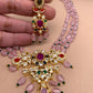Navratan Multi Color Pendent with Pink Monalisa Beads