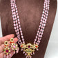 Navratan Multi Color Pendent with Pink Monalisa Beads