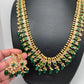 Green Stones CZ Long Necklace