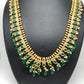 Green Stones CZ Long Necklace