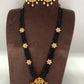 Multi Stone Floral pendent Black Crystal beads Long Necklace
