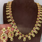 CZ Red Green Stone Long Necklace