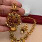 Multi Stone CZ Peacock Pendent Necklace