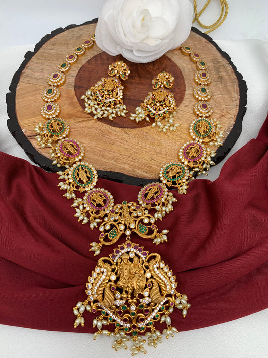 Dashavataram Multi Color Long Necklace
