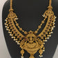 Goddess Lakshmi Matte Finish Red Kemp Long Necklace