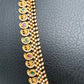 CZ Multi Stone Green beads Mango Mala Long Necklace