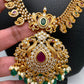 CZ Multi Stone Green beads Mango Mala Long Necklace
