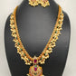 Multi Stone Rice Pearls Guttapusalu Long Necklace