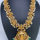 Dashavataram Red Green Stone Green beads Long Necklace